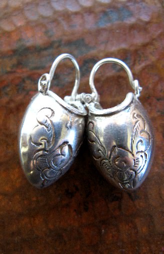 Sterling silver fair trade earrings from Nepal