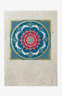 tree free lokta paper card set mandala fair trade Nepal