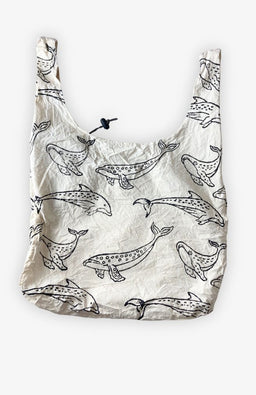 cotton stuffable shopping bag blockprint fair trade Nepal