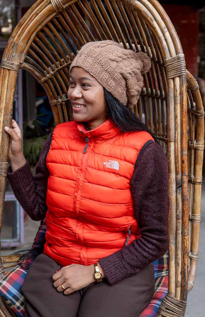 Wool Knit Hat w/ Cable Design, Fleece Lined
