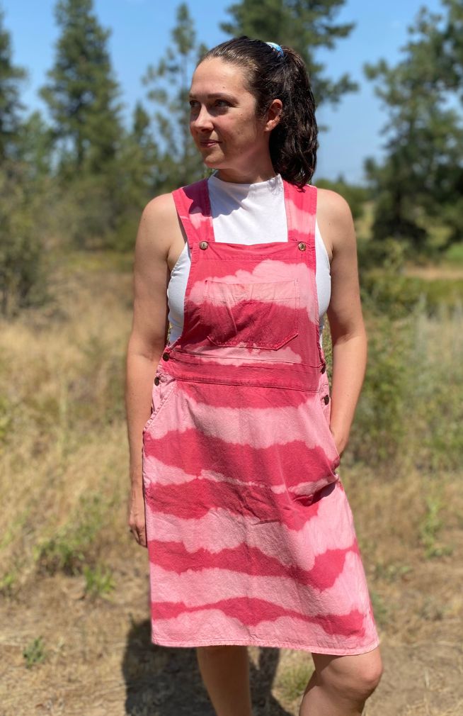 Cotton Bib Overall Dress