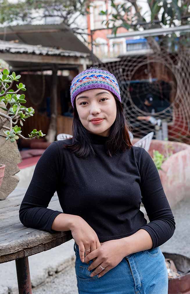 Wool Knit Headband, Fleece Lined