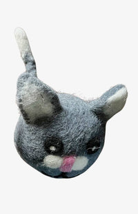 needle felt design cat dryer balls fair trade Nepal