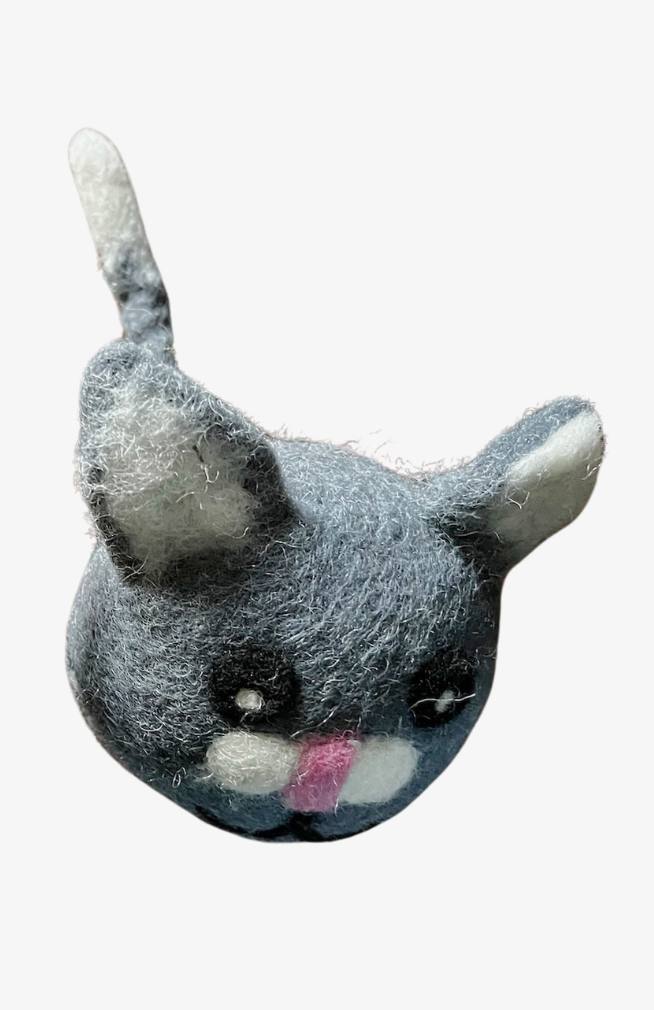 needle felt design cat dryer balls fair trade Nepal