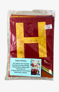 tree free paper happy birthday banner fair trade Nepal