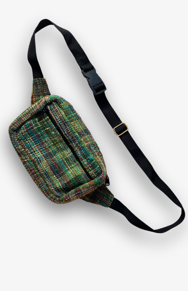 hemp cross body sling bag fair trade Nepal