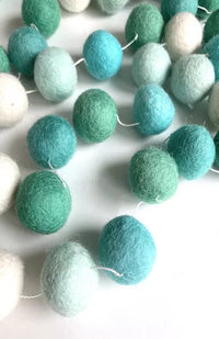 wool felt garland fair trade nepal