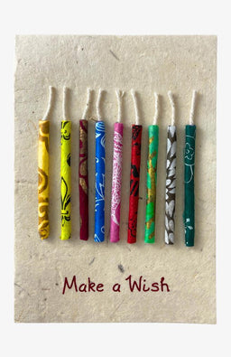 birthday tree free paper card set lokta bush fair trade Nepal