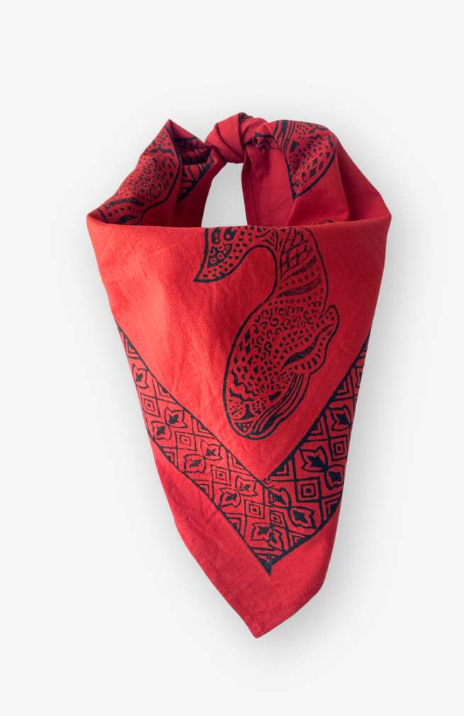 block print bandana fair trade nepal