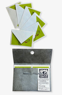 Handcrafted lokta paper 6 card set with matching cream colored envelopes. Handmade in Nepal.