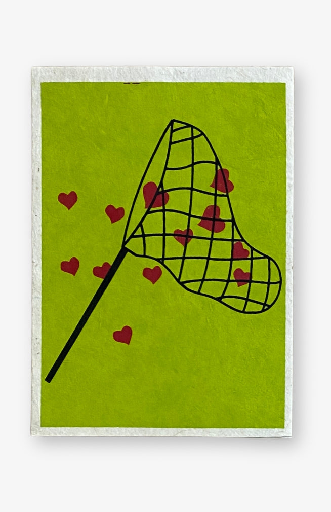 Handcrafted lokta paper 6 card set with matching cream colored envelopes. Handmade in Nepal.