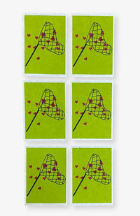 Handcrafted lokta paper 6 card set with matching cream colored envelopes. Handmade in Nepal.