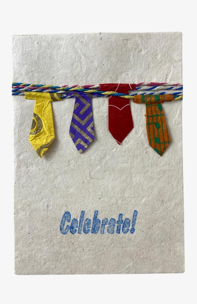 tree free card set lokta paper celebrate fair trade Nepal