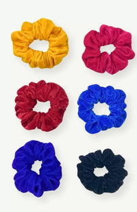 Velvet scrunchy , hair tie, fair trade Nepal