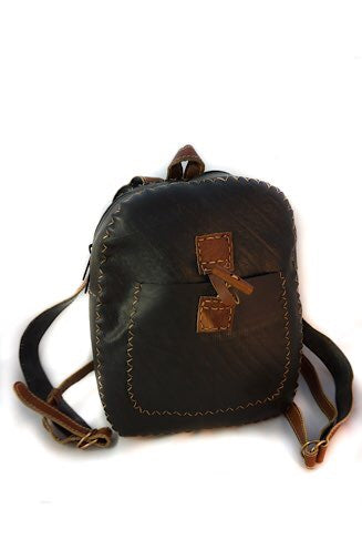 recycled tire rubber purse bag fair trade nepal