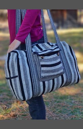 cotton duffel bag fair trade nepal gyari