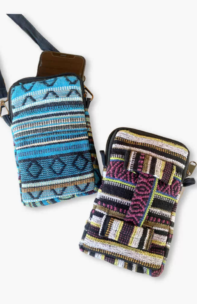 Cell phone bag, fair trade Nepal
