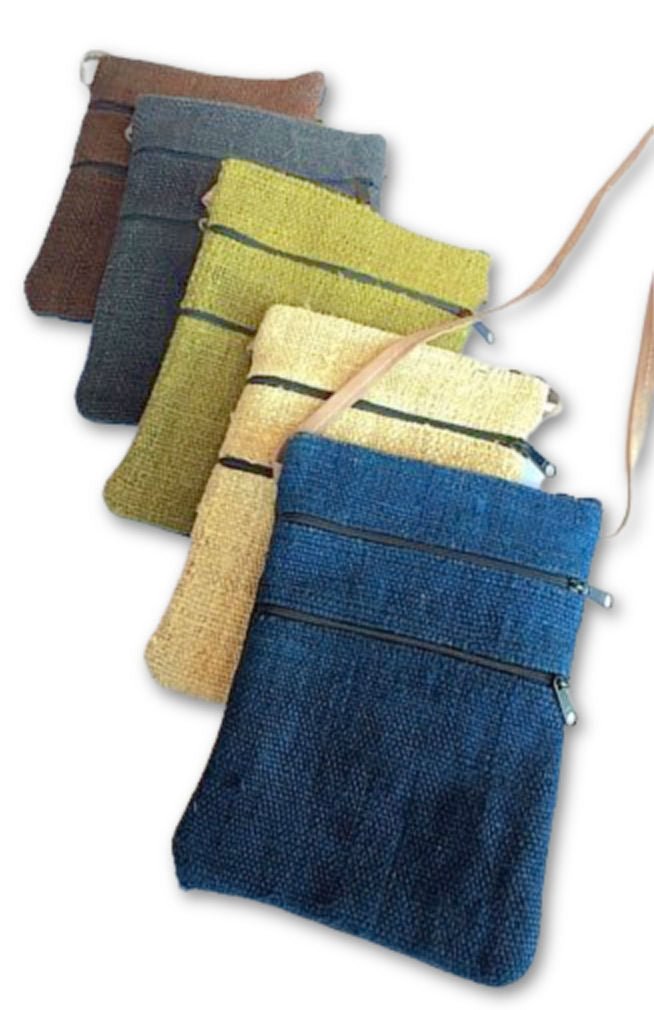 hemp passport bag fair trade nepal