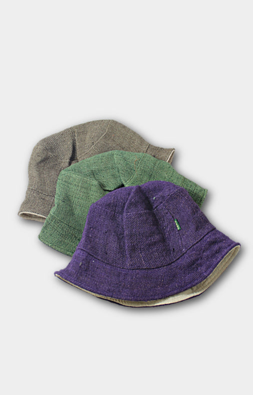 hemp bucket hat fair trade nepal