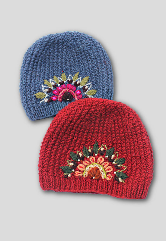 wool knit hat fair trade nepal women's