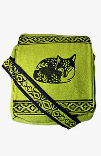 cotton blockprinted purse fair trade Nepal
