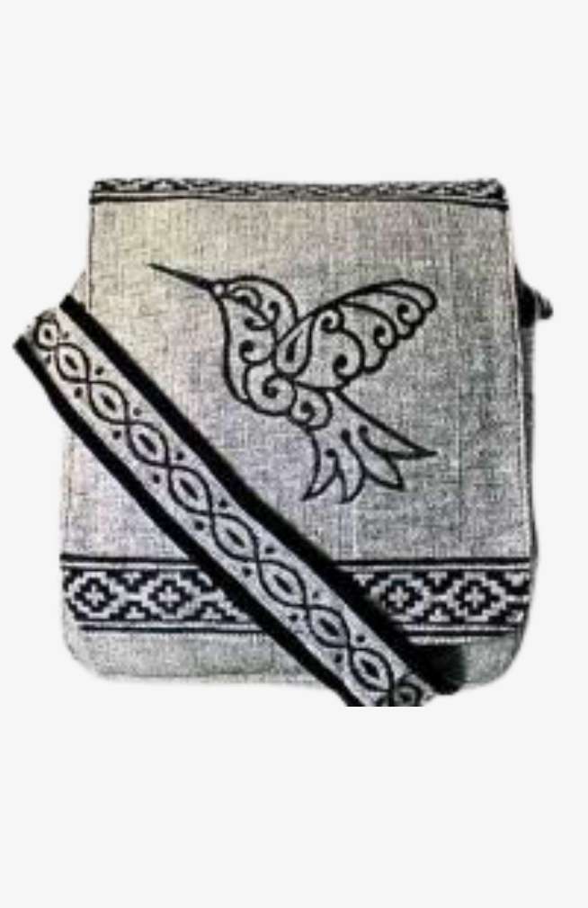 cotton blockprinted purse fair trade Nepal