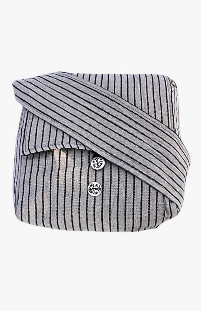 cotton striped messenger bag fair trade Nepal