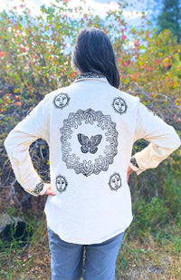 cotton blockprinted jacket fair trade Nepal