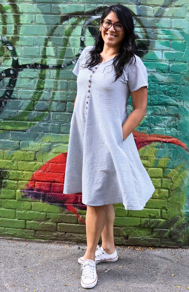 Cotton Short Sleeved Dress