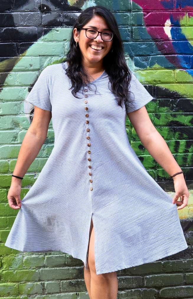 Cotton Short Sleeved Dress