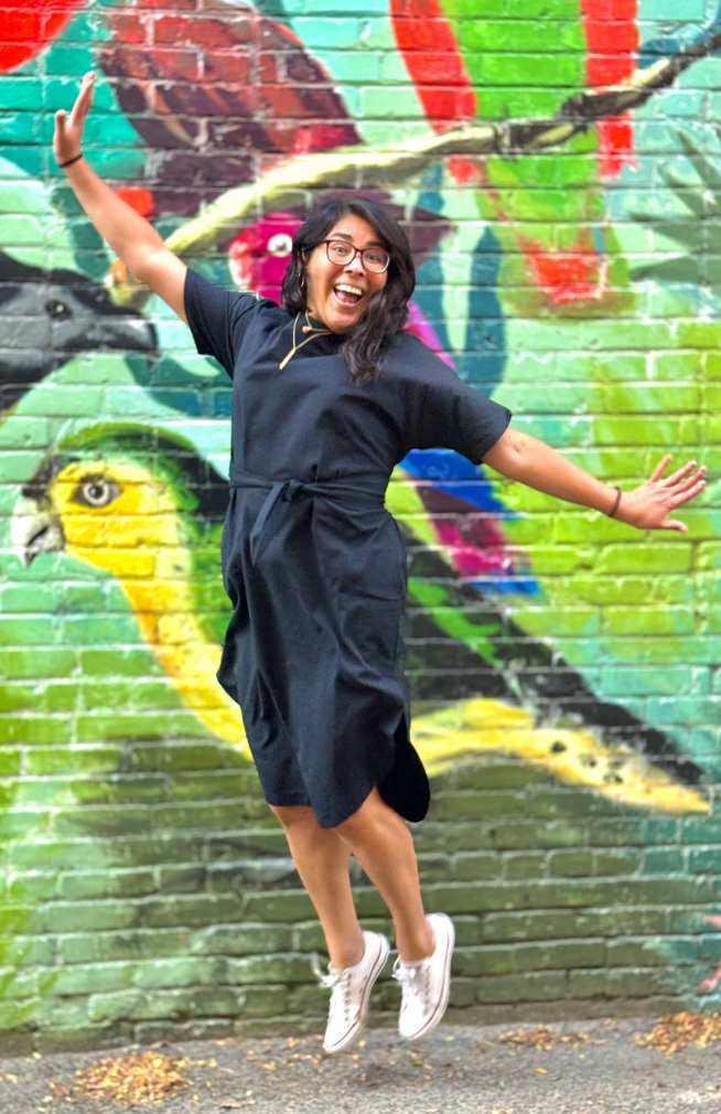 Cotton Dress with Tie