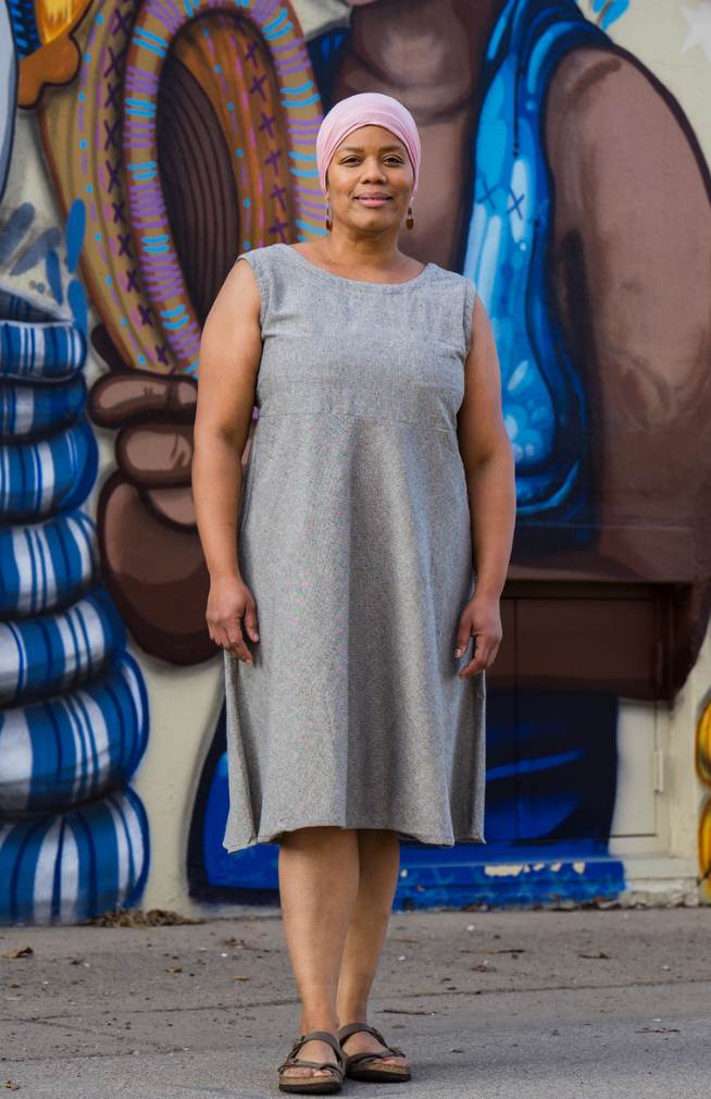 Cotton Sleeveless Dress with Tie