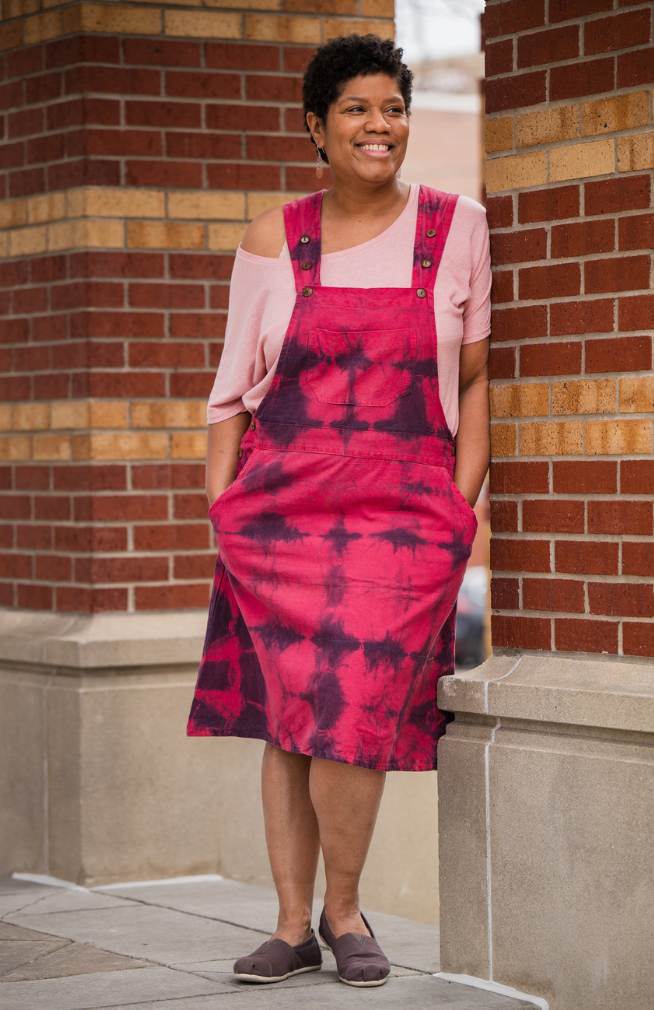 Cotton Bib Overall Dress