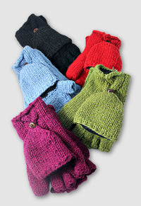 wool knit glitten fair trade nepal