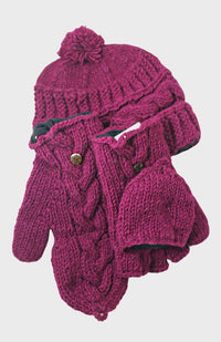 wool knit glitten fair trade nepal