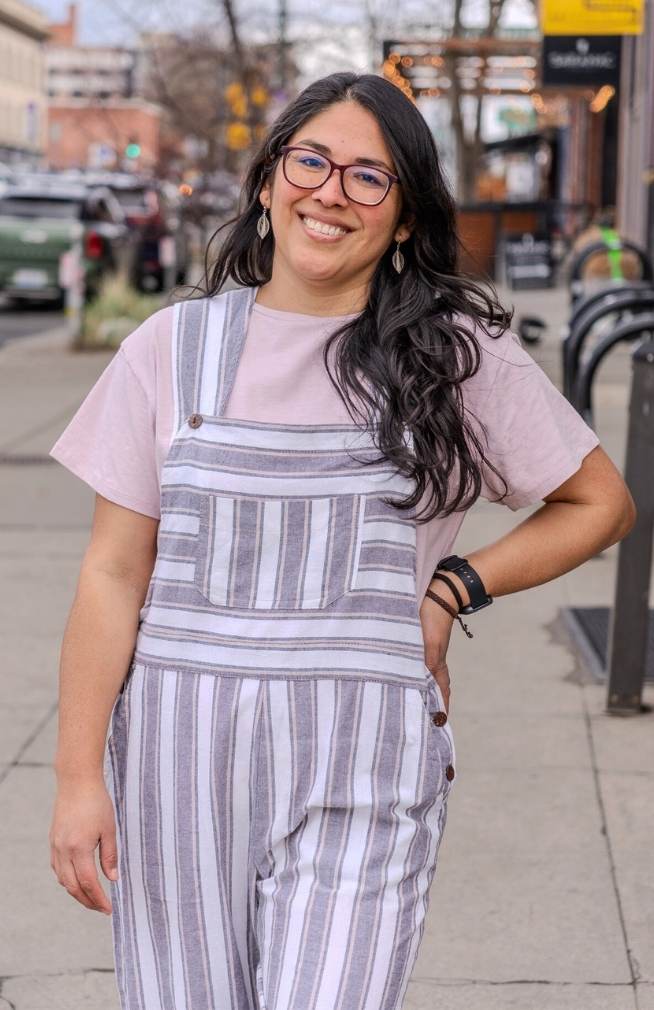 wide stripe overalls fair trade nepal