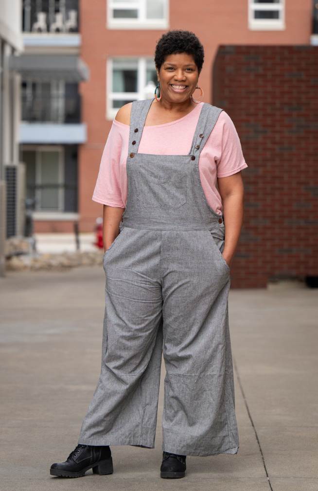 Hand Crafted, Wide Leg, Cotton Romper Pant