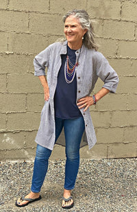 cotton tunic shirt women's men's fair trade nepal