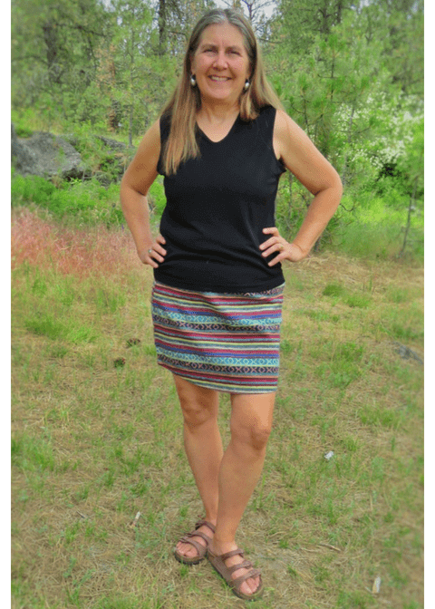 gyari cotton skirt fair trade nepal