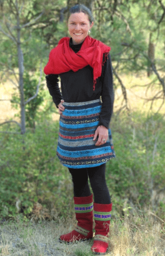 gyari cotton skirt fair trade nepal