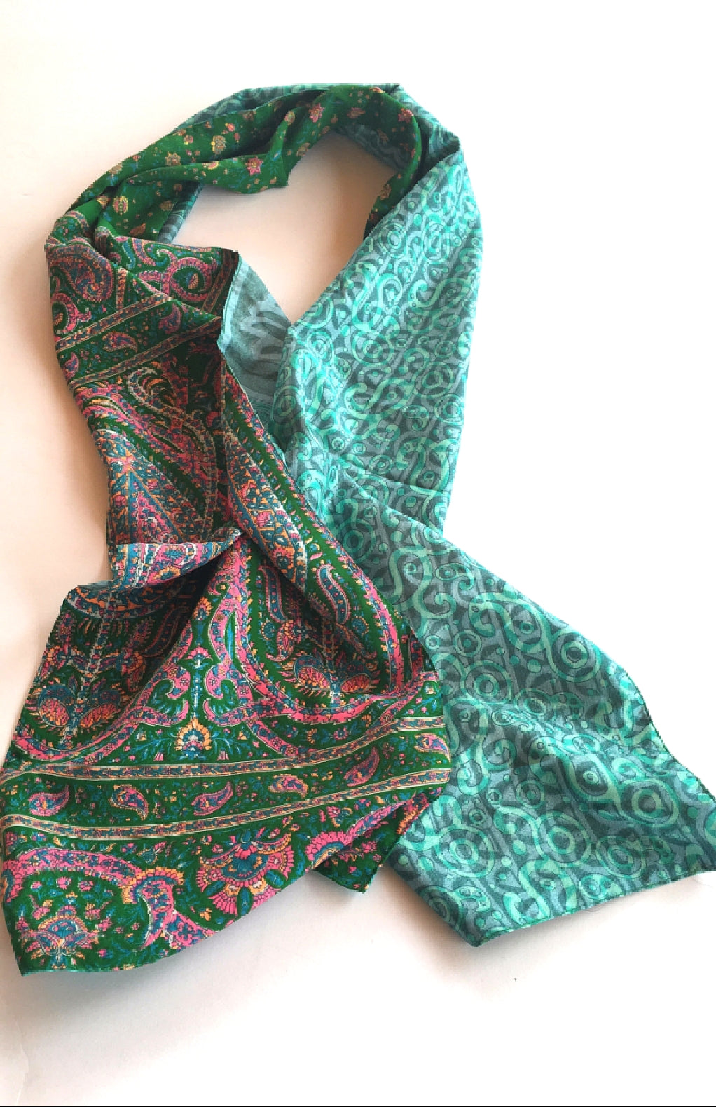 recycled silk scarf fair trade nepal