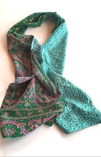 recycled silk scarf fair trade nepal