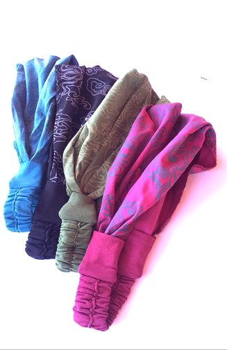 cotton silk screen headband fair trade Nepal