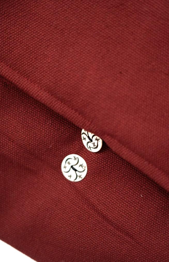 Cotton Flap Bag Button