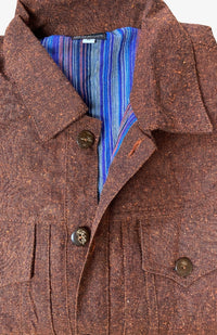 Light Weight Cotton Jacket with Contrast Lining