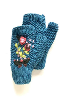 cotton fingerless glove fair trade nepal