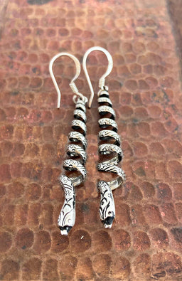 sterling silver earrings, fair trade Nepal