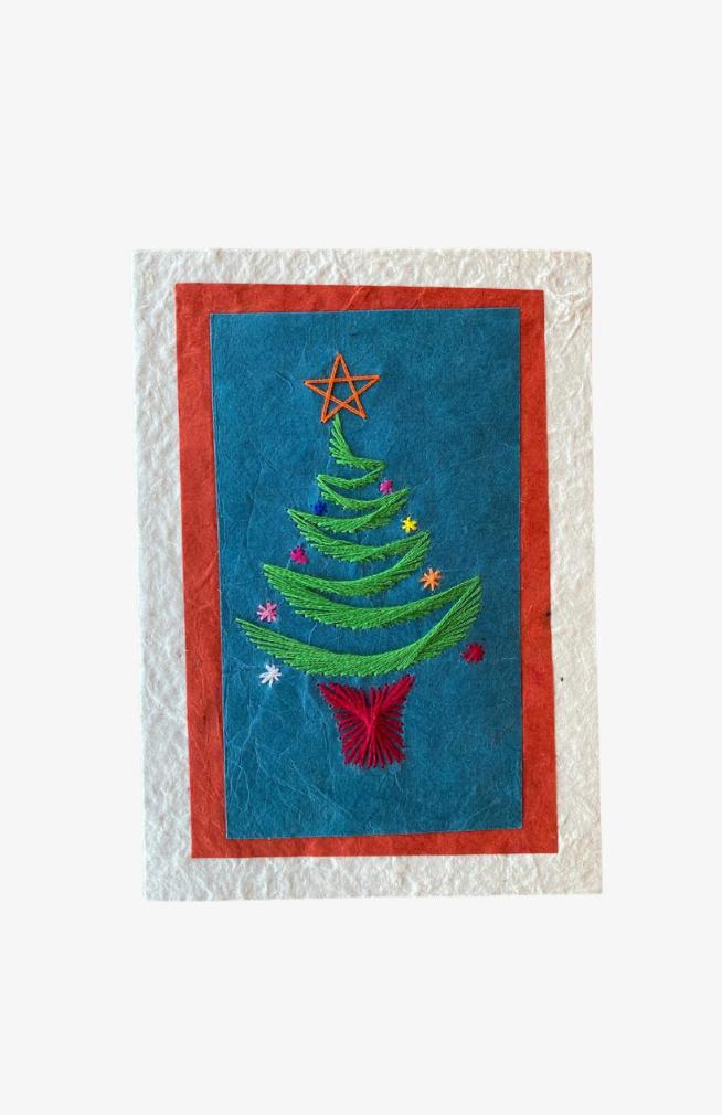 Embroidered Holiday Card