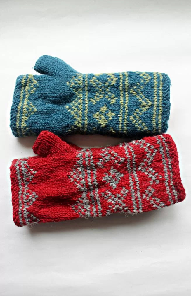 wool fingerless glove fair trade nepal