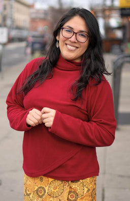 fleece shirt short turtleneck